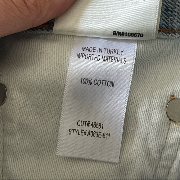 AGOLDE Dee Denim Short Light Wash High Rise Size 27 - Picture 3 of 6